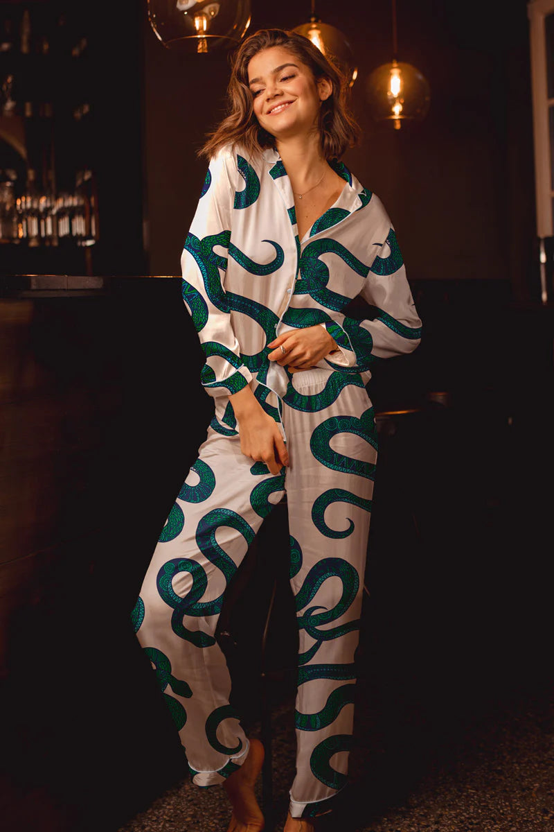 Snake Print Pajamas