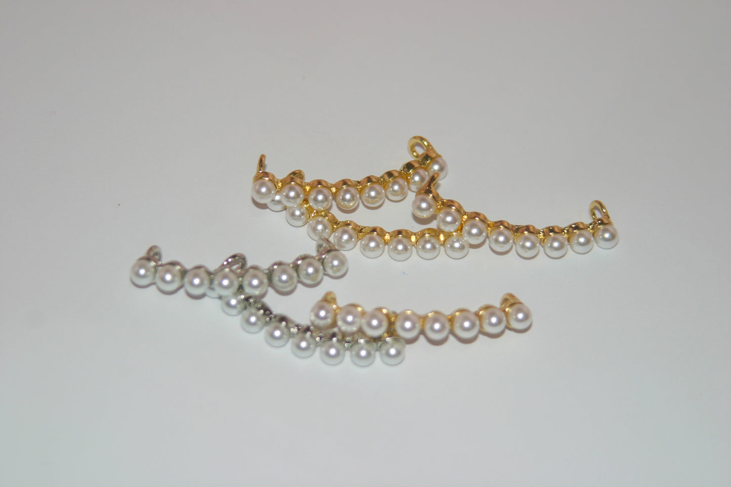 Gold and Silver Shoe Lace Charms